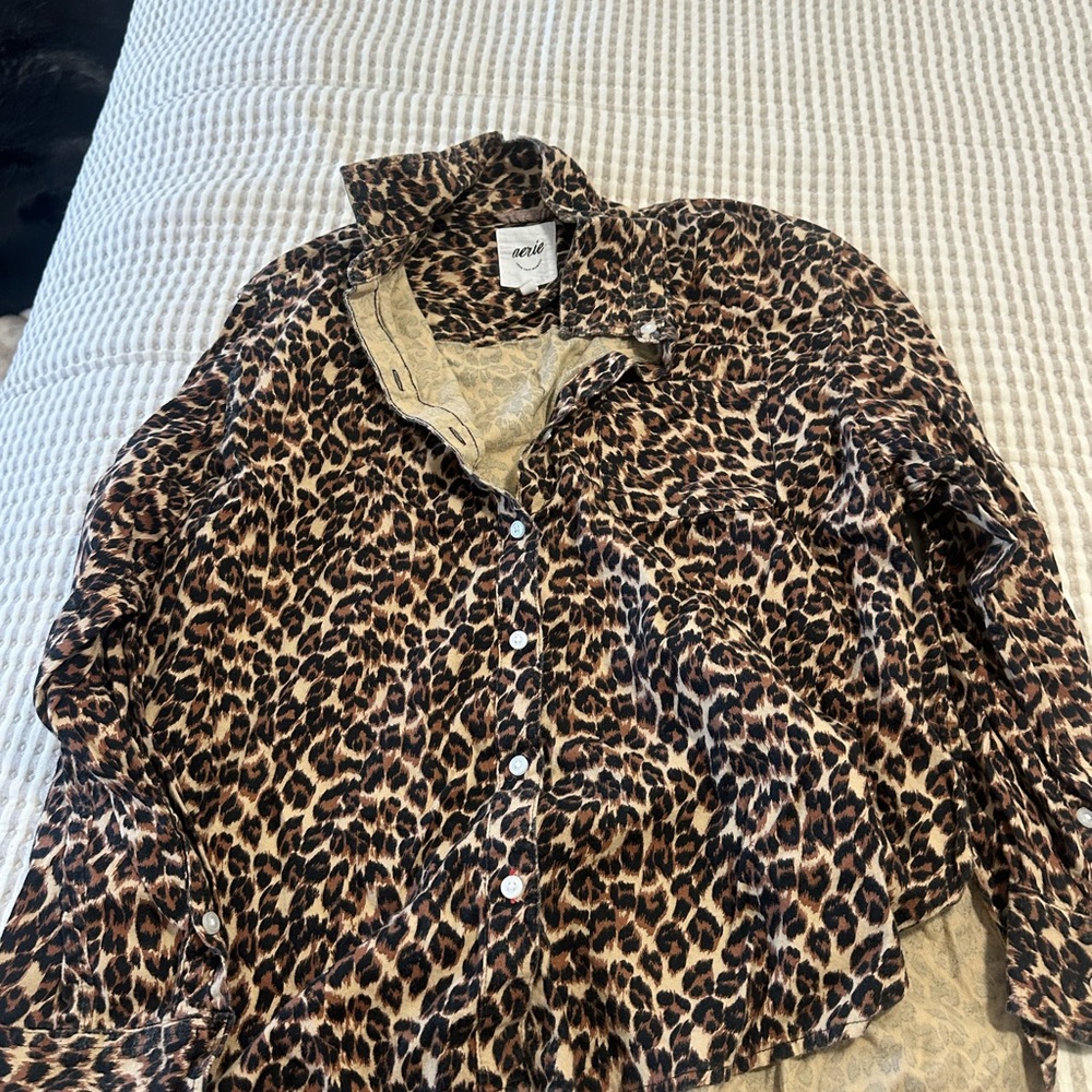 Aerie Leopard Print Shirt